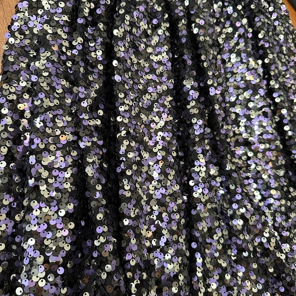 H&M Black and Silver and purple Sequin Kids Dress - Picture 4 of 9
